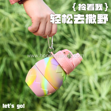 Silicone Easter eggshell foldable Bottle